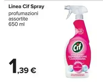 Carrefour Cif Linea Spray Profumazioni Assortite offerta