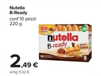 Carrefour Ferrero Nutella B-ready New + Nutella 220 G(ml) offerta