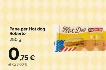 Carrefour Roberto Pane Per Hot Dog offerta