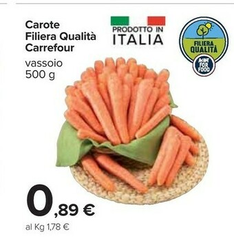 Carrefour Carrefour Carote Filiera Qualità offerta