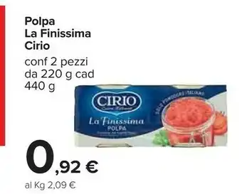 Carrefour Cirio Cirio - Polpa Finissima offerta