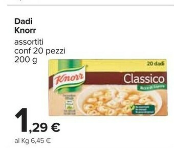 Carrefour Knorr Dadi offerta