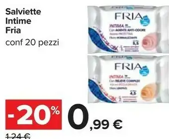 Carrefour Fria Salviette Intime offerta