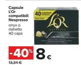 Carrefour Nespresso Capsule L'or Compatibili offerta