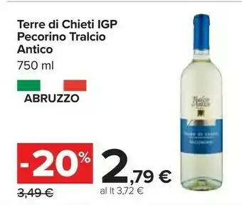 Carrefour Tralcio antico Terre Di Chieti 750 Ml offerta