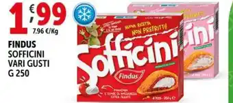Deco Supermercati FINDUS SOFFICINI VARI GUSTI g 250 offerta