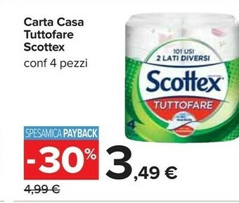 Carrefour Scottex Carta Casa Tuttofare offerta