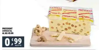 Deco Supermercati PRESIDENT EMMENTAL offerta