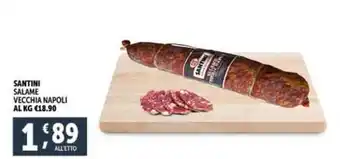 Deco Supermercati SANTINI SALAME VECCHIA NAPOLI offerta