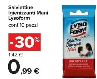 Carrefour Lysoform Salviettine Igienizzanti Mani offerta