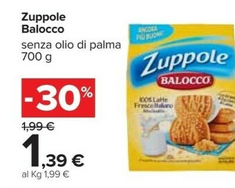Carrefour Balocco Zuppole Senza Olio Di Palma 700 G(ml) offerta