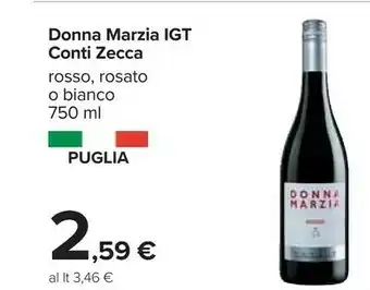 Carrefour Conti zecca Donna Marzia Igt Rosso offerta
