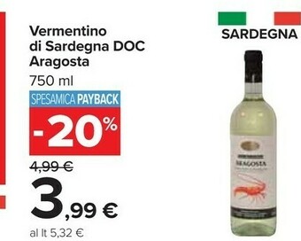 Aragosta Vermentino Di Sardegna Doc