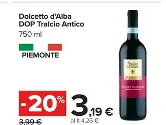 Tralcio antico Dolcetto D'Alba 750 G(ml)