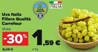 Carrefour Carrefour Uva Italia Filiera Qualità offerta