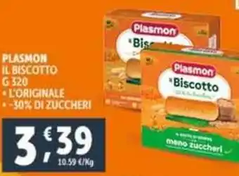 Deco Supermercati PLASMON IL BISCOTTO g 320 offerta