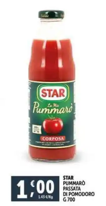 Deco Supermercati STAR PUMMARÒ PASSATA DI POMODORO G700 offerta