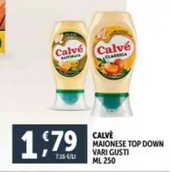 CALVE MAIONESE TOP DOWN VARI GUSTI ML 250