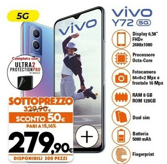 Expert Vivo Y72 5g offerta