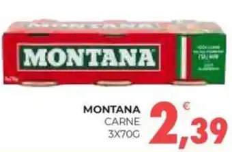 Eté MONTANA CARNE 3X70G offerta