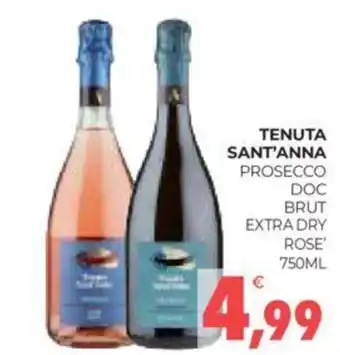 Eté TENUTA SANT'ANNA PROSECCO DOC BRUT EXTRA DRY ROSE' 750ML offerta
