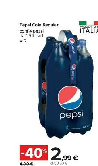 Carrefour Pepsi Cola Regular offerta