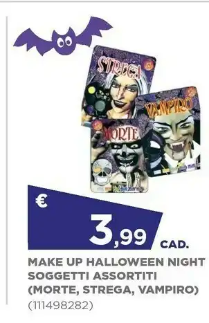 Toys Center Make Up Halloween Night Soggetti Assortiti Morte, Strega, Vampiro offerta