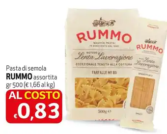 Maxi Family Pasta di semola RUMMO assortita gr 500 offerta