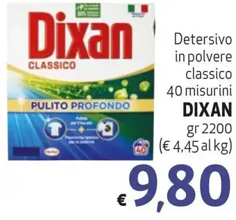 Detersivo in polvere classico 40 misurini DIXAN gr 2200