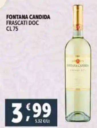Deco Supermercati FONTANA CANDIDA FRASCATI DOC CL75 offerta