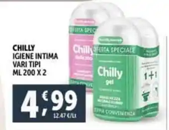 Deco Supermercati CHILLY IGIENE INTIMA VARI TIPI ML 200 X 2 offerta