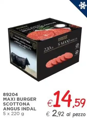 Zona MAXI BURGER SCOTTONA ANGUS INDAL 5 x 220 g offerta