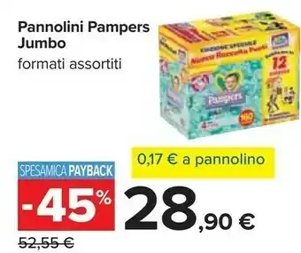 Carrefour Pampers Pannolini Jumbo offerta
