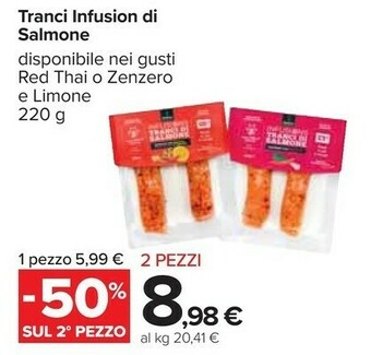 Carrefour Tranci Infusion Di Salmone offerta