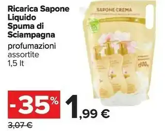Carrefour Spuma di Sciampagna Liquido Ricarica offerta
