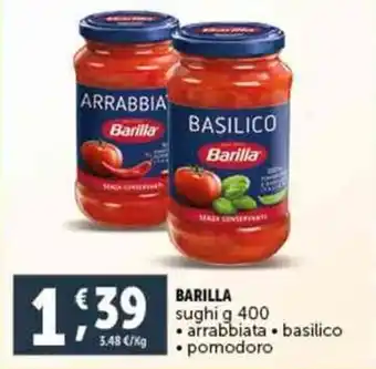 Deco Supermercati BARILLA sughi g 400 offerta
