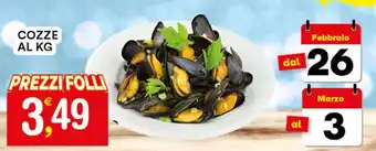 Gecop COZZE AL KG offerta
