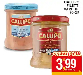 CALLIPO FILETTI VARI TIPI 170 GR