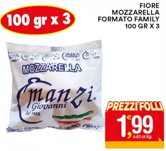 Gecop FIORE MOZZARELLA FORMATO FAMILY 100 GR X 3 offerta