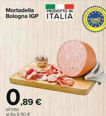 Carrefour Mortadella Bologna Igp offerta