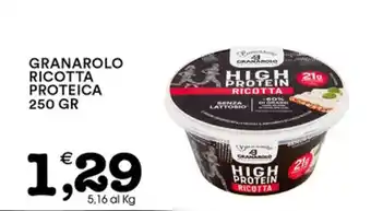Gecop GRANAROLO RICOTTA PROTEICA 250 GR offerta