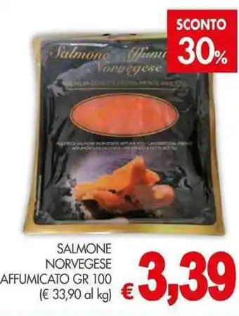 PrestoFresco SALMONE NORVEGESE AFFUMICATO GR 100 offerta
