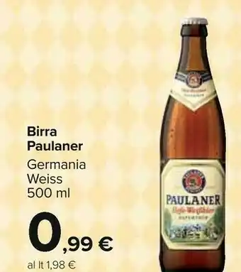 Carrefour Paulaner Birra offerta