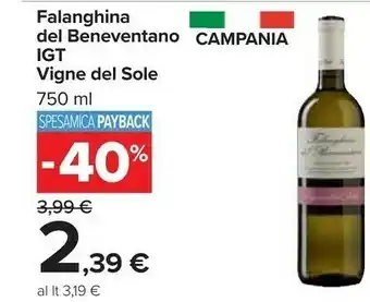 Carrefour Sole Vigne Del Falanghina Del Beneventano offerta
