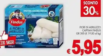 PrestoFresco FIORI DI MERLUZZO CAPITAN FINDUS GR 300 offerta
