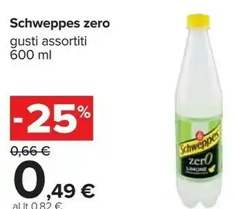 Carrefour Schweppes Zero offerta