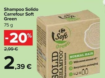 Carrefour Carrefour Shampoo Solido Soft Green offerta