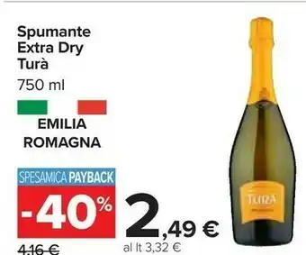 Carrefour Tura Spumante Extra Dry offerta