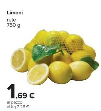 Carrefour Limoni offerta