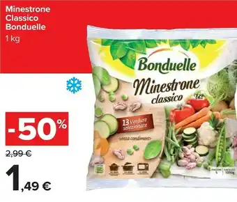 Carrefour Bonduelle Minestrone Classico 1000 G offerta
